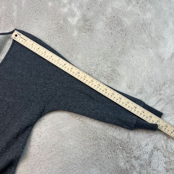 Standard James Perse Sweater Dress Womens Size 1 S-M Gray French Terry Sweatshir - Picture 9 of 10